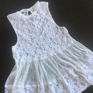 Free People Lace Tunic